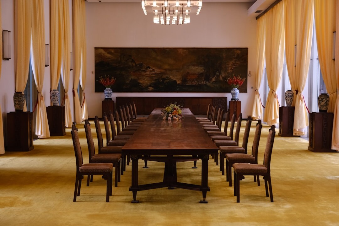 politicians in meeting room