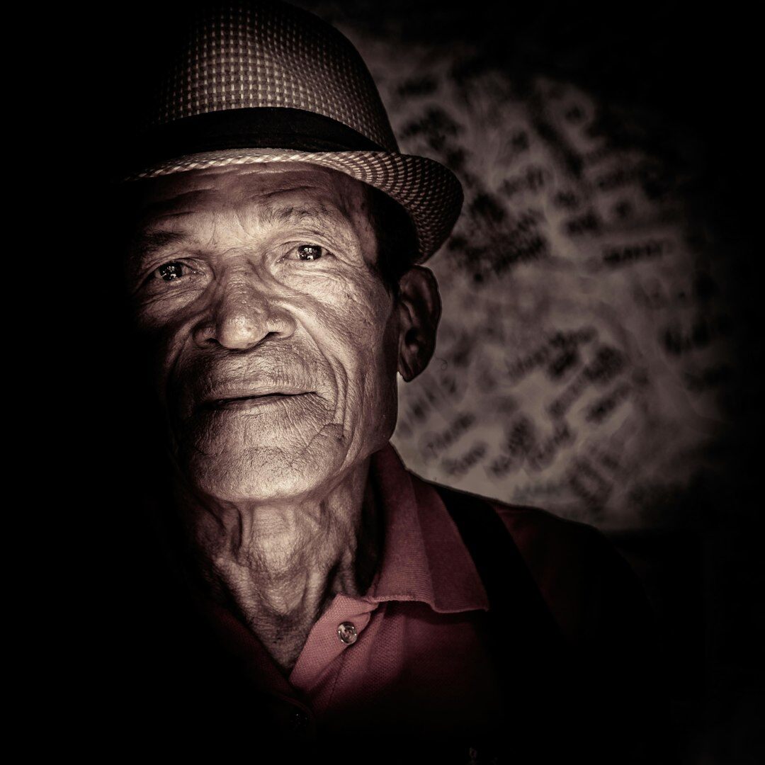 Studio portrait of a Lithuanian man journalist in his 40s